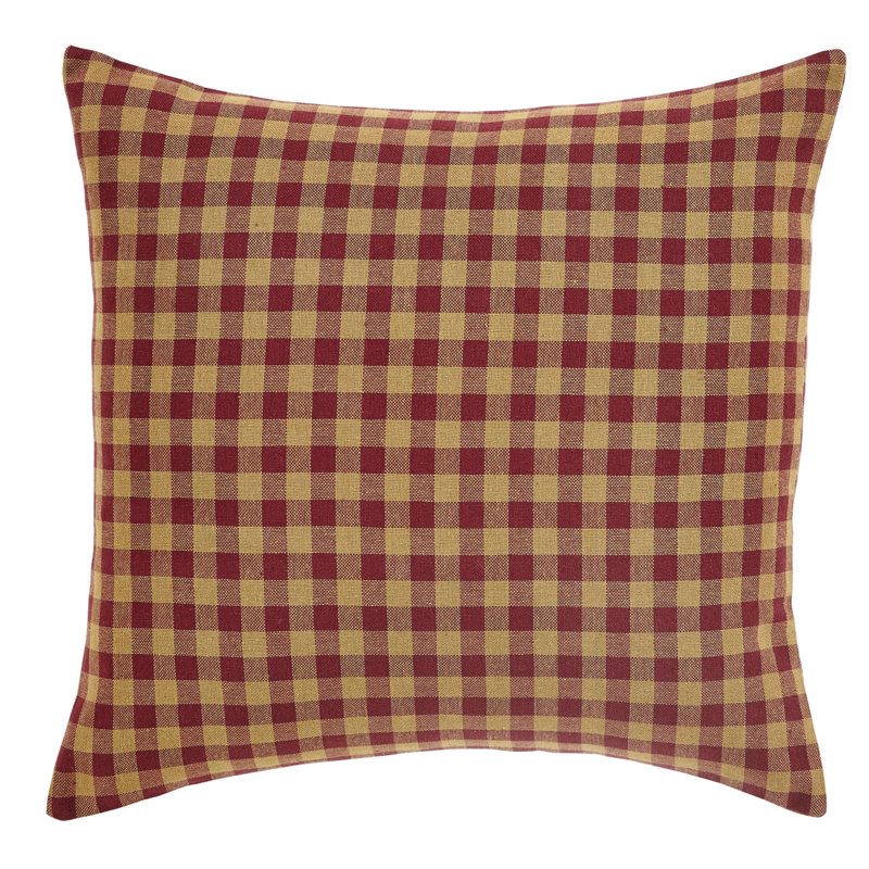 Mabini Plaid Cotton Reversible Throw Pillow