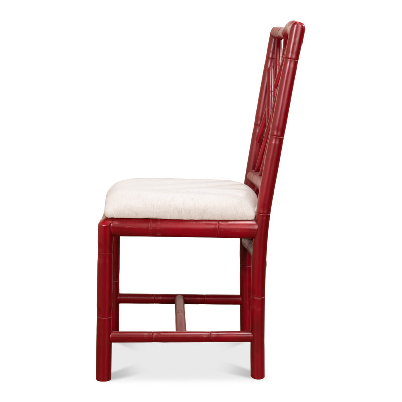 Upholstered Dining Chair, Red