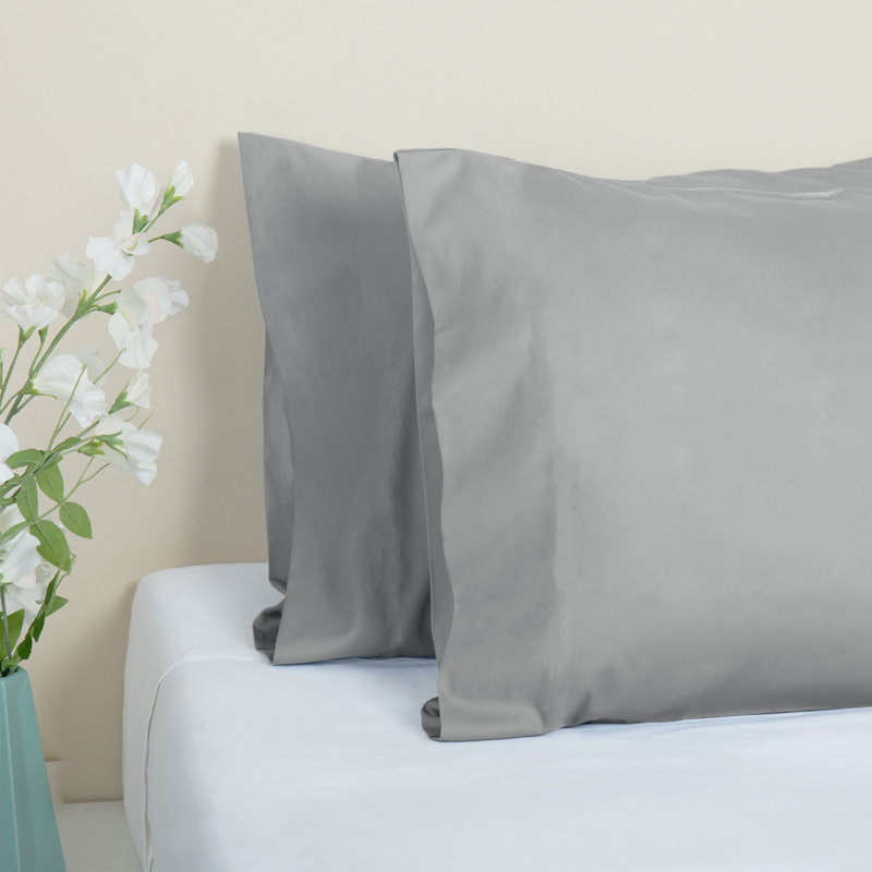 100% Cotton Sateen Pillowcase Envelope Pillowcases Set, Queen Pillowcase, Paloma