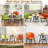 4-Person Three Leg Round Dining Table Set