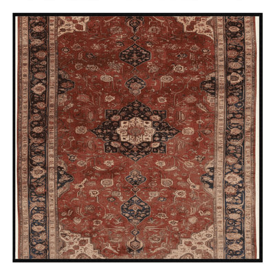 Tapis brun lavable à la machine
