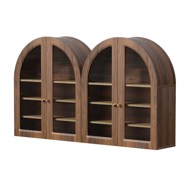 Armoire murale de salle de bain Arch, Brun