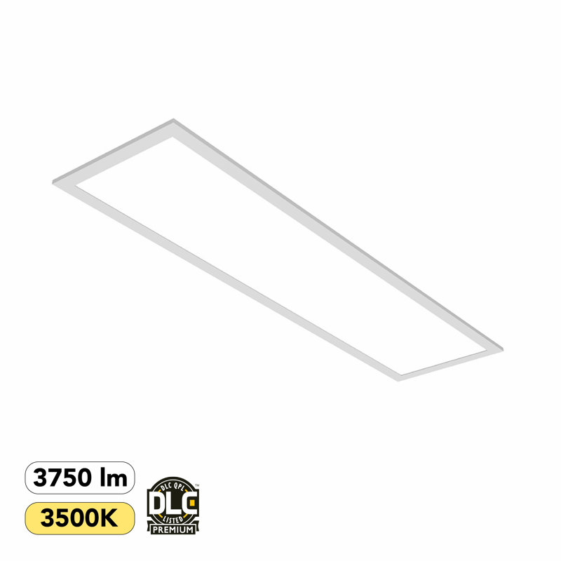 Dimmable Rectangle Ceiling Light, 3750 Lumens, 3500K