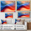 Orange / bleu fractale fractale II-223317914-223317917