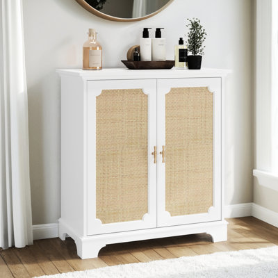 Sideboard With Decorated Doors, Kitchen Buffet For Entrance And Dining, American Design, Adjustable Shelving Setup Door Cupboard, Corridor Living, Mid - Century Easy To Install