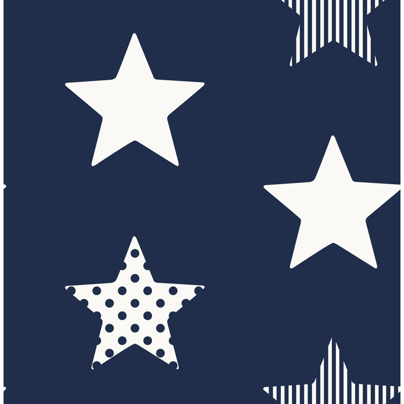 Superfresco Easy Superstar Wallpaper, Navy Blue