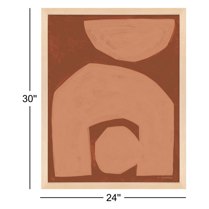 Module On Terra Cotta 2 Print by Michael Kempen, Brown, 30'' H x 24'' W