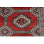 Tapis rouge en laine noué à la main de conception unique 4 pi 1 po x 6 pi 10 po