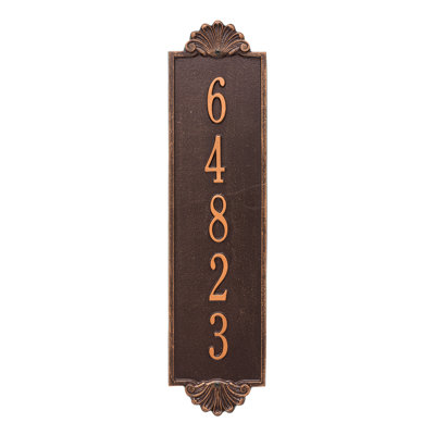 Plaque d'adresse murale personnalisée sur 5 lignes Shell
