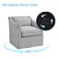 Fauteuil d'appoint avec accoudoirs lombaires 30 po-469205616