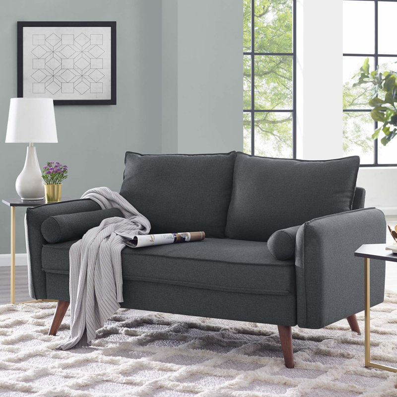 Canapé Carson Carrington Hedeby, Mélange de polyester beige, H 33,5 po x l 60 po x P 32,5 po