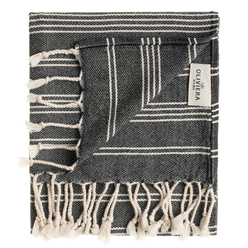 Essuie-mains et serviettes en coton Essential, Noir