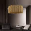 Lorriane 1-Modern Copper and Stainless Steel Cylinders Chandelier - Stylish Ceiling Lamp for Bedroom, Living Room, Dining Room, and Restaurant Lighting