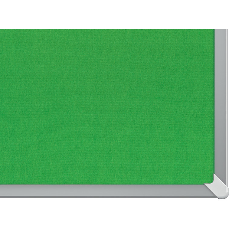Wall Mounted Bulletin Board, Green, 51cm H x 89.80cm L