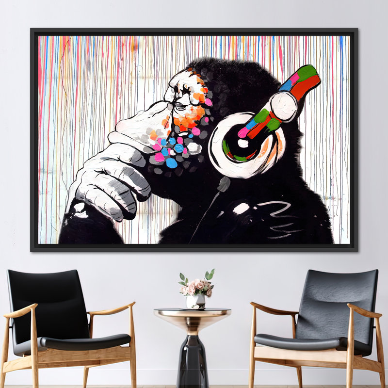 Print on Canvas, Framed Print without Mat, 20 cm H x 30 cm W, Black