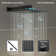 10" Pressure Balanced Rain Shower System with Push Button Diverter, Rough-in Valve and Handheld Spray