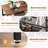 Entryway Table, 4-Tier Console Table with Storage Shelves
