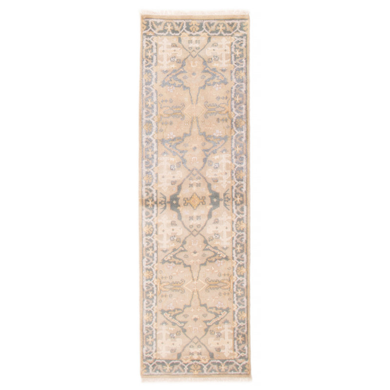 Tapis kaki clair unique de 2 pi 7 po x 8 pi 1 po