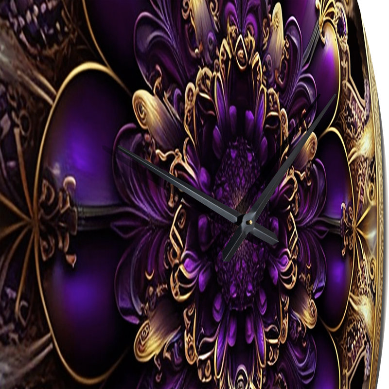 Horloge murale céleste céleste en mystérieux mauve et bleu, Très grand
