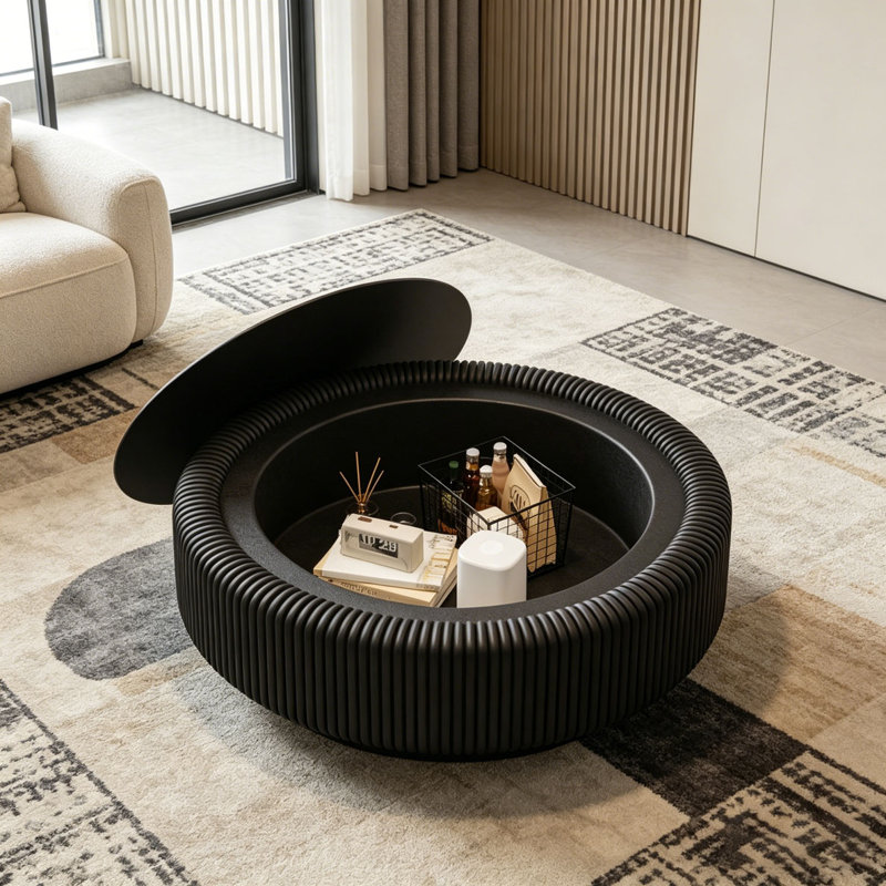 Table basse 31,5 po, Noir