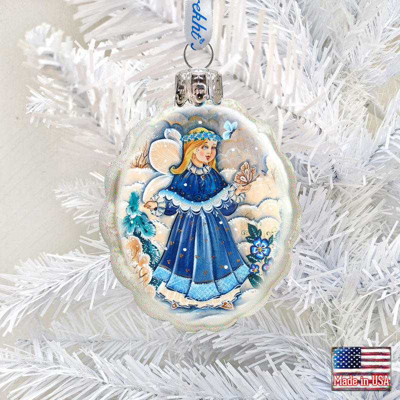 3'' Glass Holiday Shaped Ornament