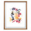 Golden Flora 2 Framed Watercolour Painting Print