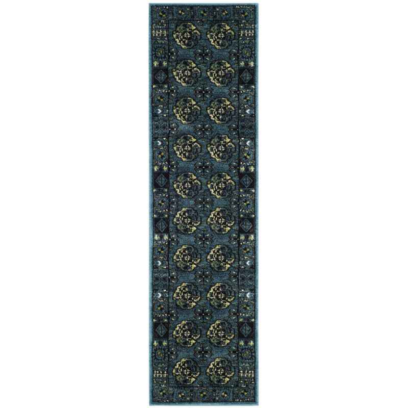 Donoban Vintage Hamadan Performance Oriental Rug, Runner 2'3" x 8'