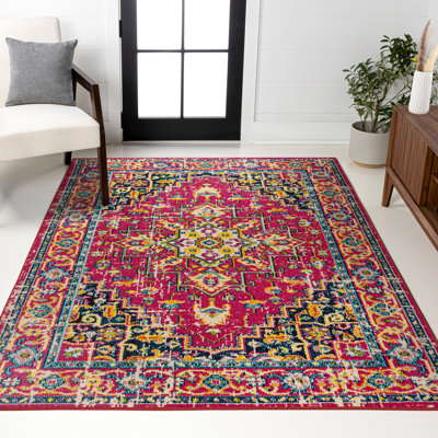 Tapis rouge / rose Brooklyn