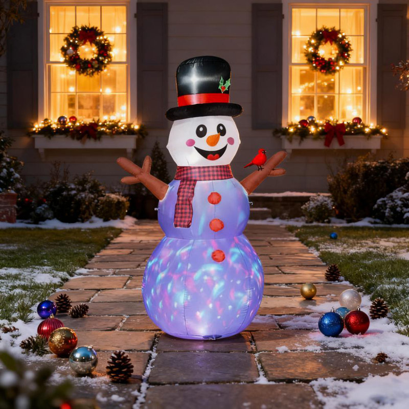 Inflatable Branch Hand Snowman (White)