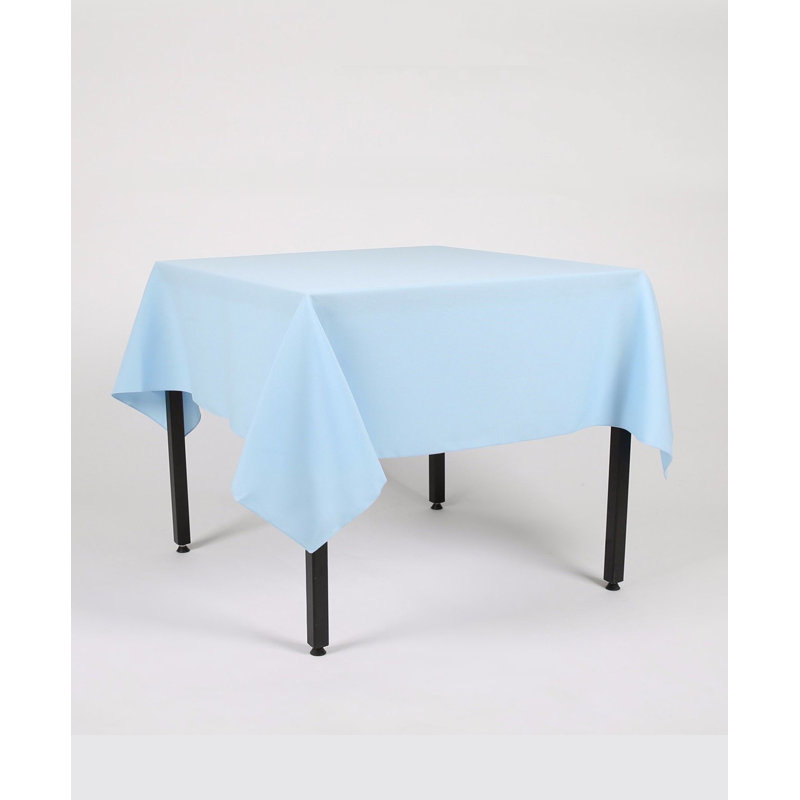 Hot Pink Rectangle Tablecloth 55" x 108" (139cm x 274cm), Baby Blue, 106cm W x 357cm L
