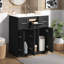 Meuble-lavabo avec lavabo, 2 tiroirs et 3 portes-1833906606