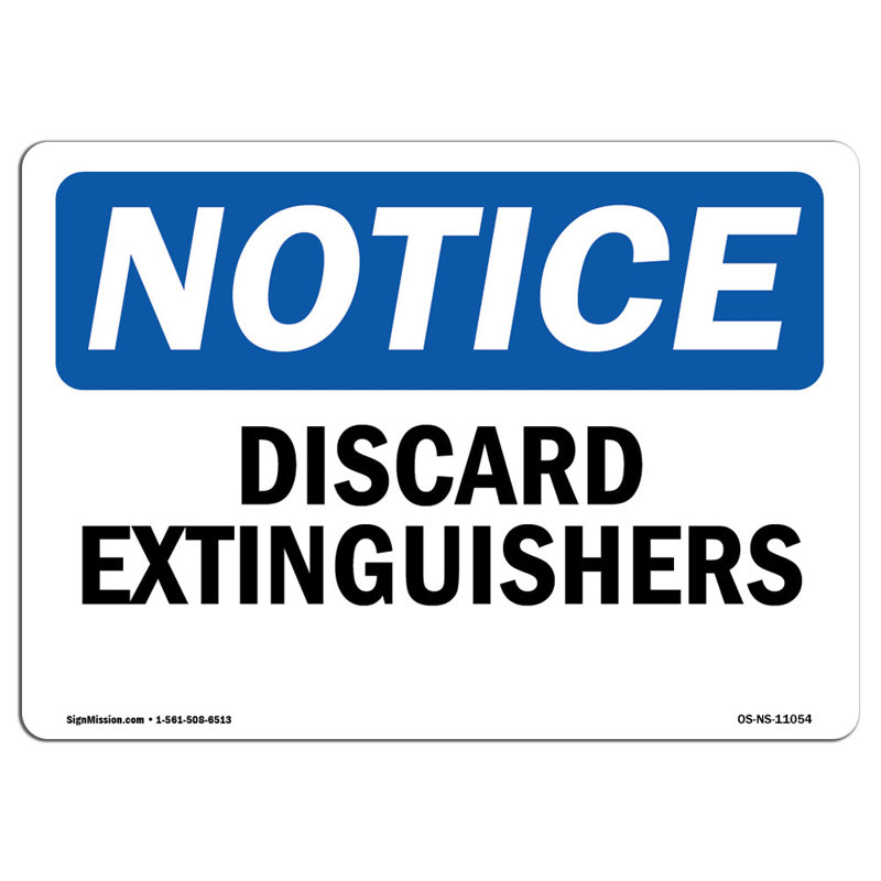 Enseigne d'extincteur extensible