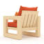 Chaise de patio avec coussins Sehrish-809701067