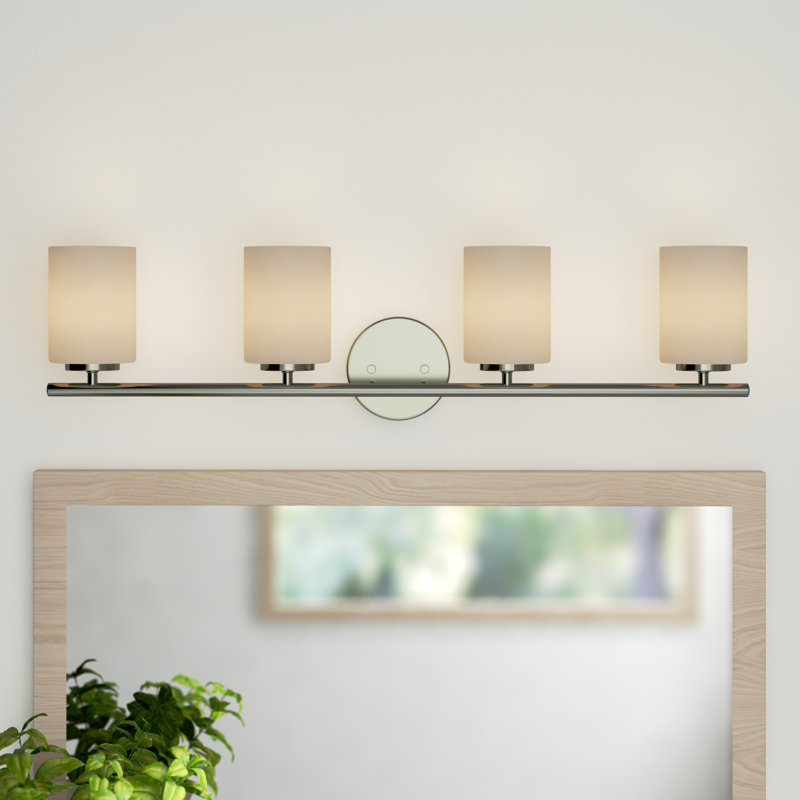 Éclairage de meuble-lavabo à intensité variable Steelville, Nickel brossé