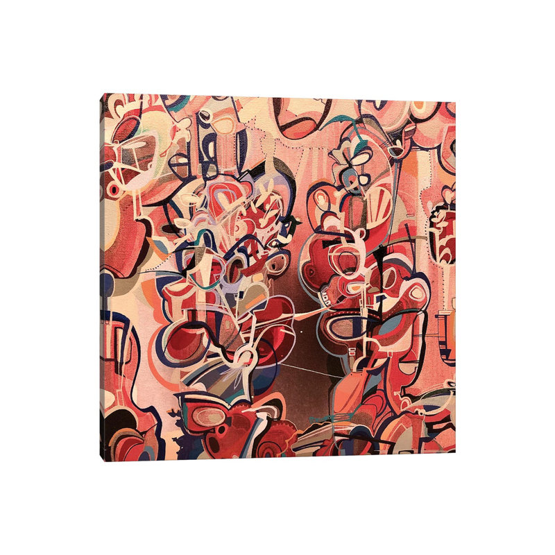 Abstract Red by Rebecca Moy - Gallery-Wrapped Canvas Giclée on Canvas, 45.72 cm H x 45.72 cm W, No Frame