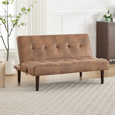 Foldable Fashion Sofa Bed High End Flannel Fabric Back Adjustable Sofa Recliner Futon, Modern Fashion Sofa with Charging Port, Suitable for Living Room Bedroom Office,Compression sofas