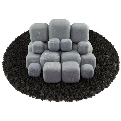 6'' Square Ceramic Fire Pit Accessory