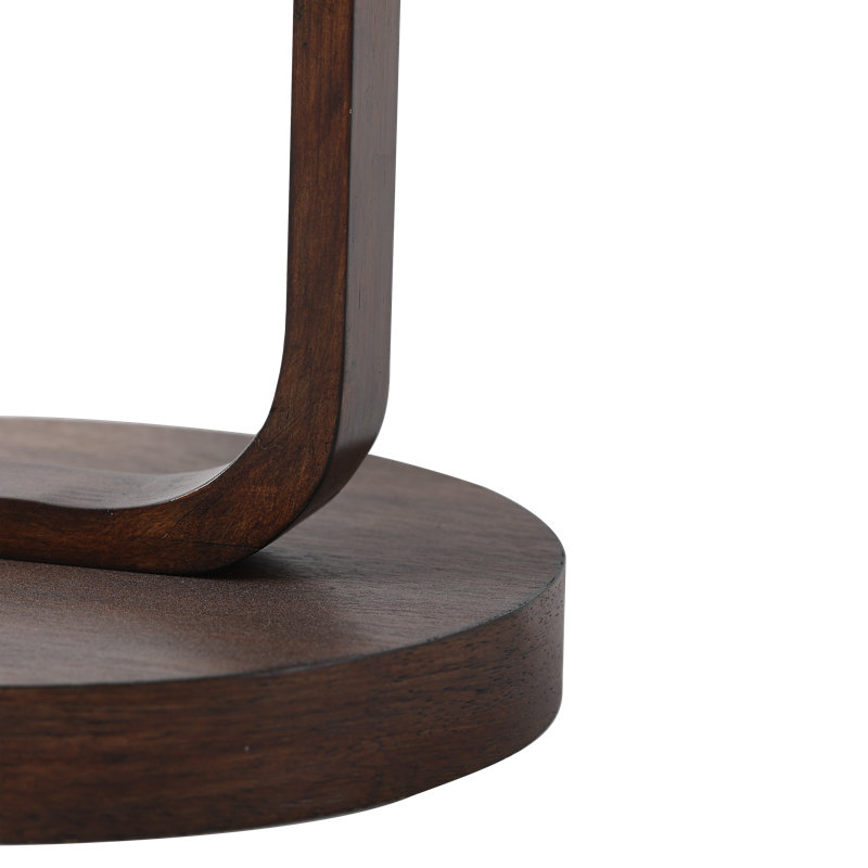 Table de bout Farmhouse Minimalist, Brown Wood