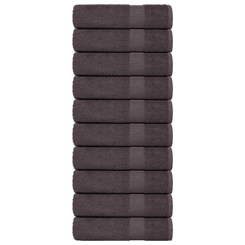 Besek 100% Cotton Bath Towels, 10, Anthracite, 100 x 150 cm