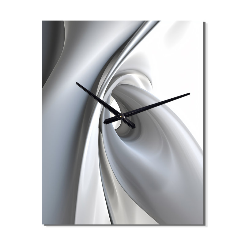 Horloge murale Irmengild - Modern Waves, H 32 po x l 16 po x P 1 po