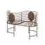 Banc de jardin en fer amateur