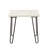 Nicholls Industrial 22"L Square End Table with Marble Top-29723111-115751189