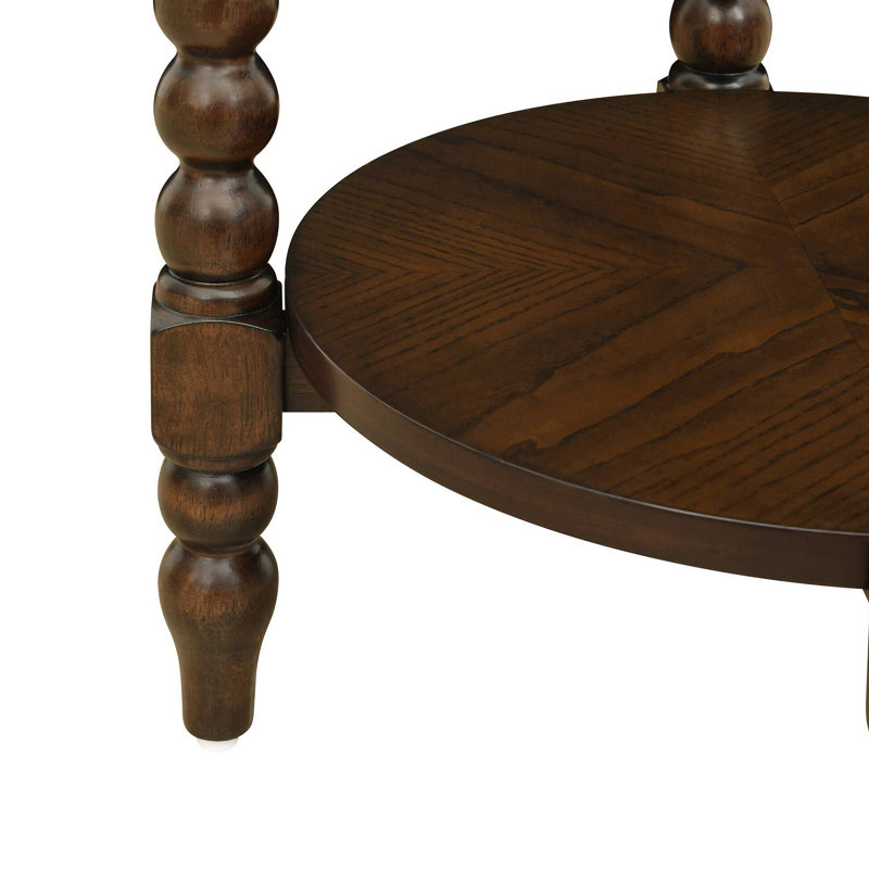 Table de bout ronde avec tablette