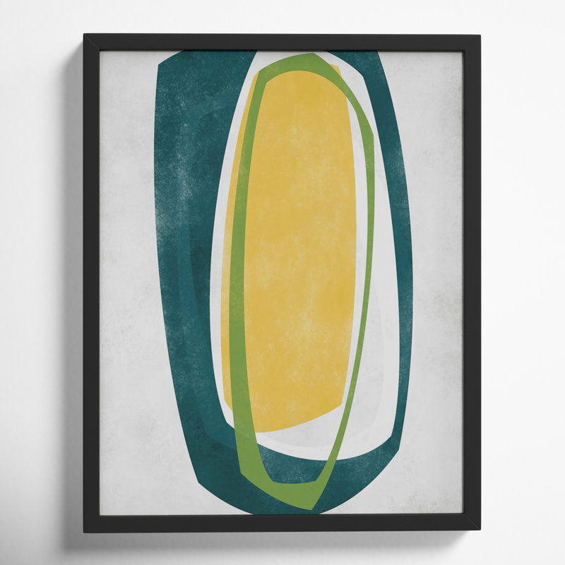 Orbit 11 by Jacques Pilon, Black Framed, 20" H x 16" W