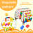 Building Block Party Tablecloths, 3pcs Building Block Party Decorations Tablecloths set