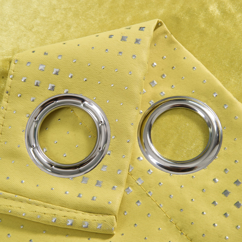 Rideau occultant en polyester Talleyran, Jaune, L 54 po x L 90 po