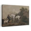 Man With Horse And Dog Classic Elegant Abstract Dog Horse Landscape Nature Wall Art Print 1 Piece Wrapped Canvas Wall Art-1316029498