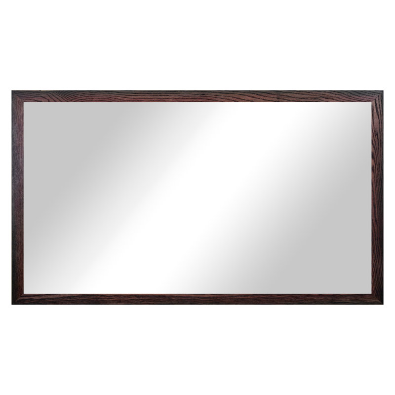 Miroir en bois franc Ebark Designs Ebark - chêne rouge 2 po, 53 po x 30 po, Cerise noir