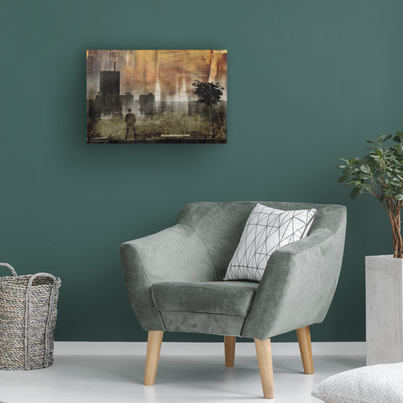 Œuvre sur toile, baculo, H 12 po x l 19 po