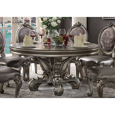 Deford Round Solid Wood Dining Table